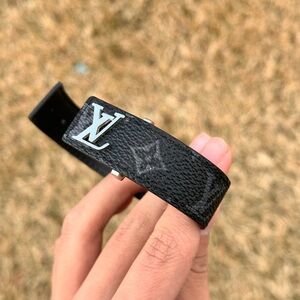 Louis Vuitton Black and Silver Men's Bracelet